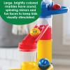 MindWare Junior Marble Run – My First Marble Run Set – Toddler Building Game – Marble Maze Toddler Building Toy Set with Oversized Marble Track Pieces and 5 Giant Marbles for Kids 12 Months and Up