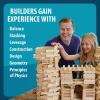 MindWare KEVA 400 Maple Wood Building Planks Set – Building Toy Includes 400 Wooden Blocks, 2 KEVA Balls, and Idea Book – Ages 5+