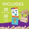 MindWare KEVA Brainbuilders – 3D brain building STEM challenges for boys & girls – Try to build the image – Practice spatial thinking – 20 planks & 30 puzzles