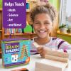 MindWare KEVA Brainbuilders – 3D brain building STEM challenges for boys & girls – Try to build the image – Practice spatial thinking – 20 planks & 30 puzzles