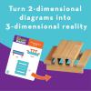 MindWare KEVA Brainbuilders – 3D brain building STEM challenges for boys & girls – Try to build the image – Practice spatial thinking – 20 planks & 30 puzzles