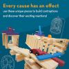 MindWare KEVA Contraptions Reactions Planks Building Toy – 178 KEVA Building Planks (191 Piece Set) – Free-Form Wood Building Set for Kids to Create Their Own Ball Maze – Ages 7 & Up