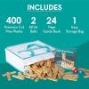 MindWare KEVA Contraptions, Wooden Blocks Building Set, Marble Run Kit, Includes 2 Balls – 400 Planks