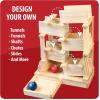 MindWare KEVA Maple 200 Plank Wooden Building Blocks Set – Free-Form 3D Structure Building Set for Kids
