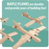 MindWare KEVA Maple 200 Plank Wooden Building Blocks Set – Free-Form 3D Structure Building Set for Kids