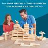 MindWare KEVA Structures 600 Planks – Free-Form 3D Building kit for Kids – Create Your own Architecture Designs with Simple Wood Blocks