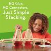 MindWare Keva Brain Builders Deluxe: STEM Building Toy Includes 75 KEVA Planks, 40 Puzzle Cards, 8 Design Cards, 3D Building Skills for Kids – Ages 7+