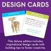 MindWare Keva Brain Builders Deluxe: STEM Building Toy Includes 75 KEVA Planks, 40 Puzzle Cards, 8 Design Cards, 3D Building Skills for Kids – Ages 7+