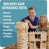 MindWare Maple 800 Plank Wooden Building Blocks Set – Free-Form 3D Structure Building Set for Kids Includes 800 Maple Planks, 16 KEVA Balls, 2 Canvas Storage Bags and Guide Book
