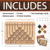 MindWare Marble Circuit Deluxe Brain Teaser Puzzles – Logic Game for 1 Player – Great Gift for Kids & Adults – Premium Marble Maze Game with 100 Brain Puzzles – Ages 8+
