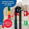 MindWare Marble Run 110 Piece Building Set with 82 Track Pieces, 15 Marbles and Motorized Elevator(Motorized Elevator)