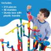 MindWare Mega Marble Run Building Set – 215 Durable Pieces and 40 Marbles – Build, Engineernig and Sceince Toy – Ages 4 and Up