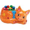 MindWare Paint Your Own Cat Dish – Porcelain Painting Figures for Kids, Teens & Adults Ages 8 & Up – Includes 12 Paints and 2 Brushes