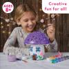 MindWare Paint Your Own Fairy Mushroom House Light – Craft Kit Includes 2 Tea Lights, Paint, Brushes and Instruction Guide