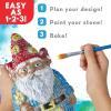 MindWare Paint Your Own Garden Stone Decor: Gnome – Includes Weather-Resistant Paint, Art Supplies, Rock and Paintbrush