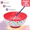 MindWare Paint Your Own Porcelain Bowls for Kids – DIY Craft Kit Makes 3 Bowls, Includes Paint and Brush