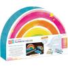 MindWare Paint Your Own Porcelain Rainbow Set, Paintable Ceramic Tea Light Jewelry Dish Trinket Tray Craft Kit with Paints Brushes, Bake and Display Art Project, Kids Age 8+