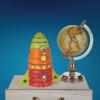 MindWare Paint Your Own Porcelain: Rocket Light with 2 Tea Lights, 12 Paints & 2 Brushes – Creative paintable Pottery Crafts & Gift Kits for Kids