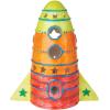MindWare Paint Your Own Porcelain: Rocket Light with 2 Tea Lights, 12 Paints & 2 Brushes – Creative paintable Pottery Crafts & Gift Kits for Kids
