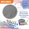 MindWare Paint Your Own Stepping Stone: Dragonfly – Paint Your Own Stepping Stones for Kids Craft Kit Includes Paint, Brushes and Instructions