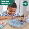 MindWare Paint Your Own Stepping Stone Kit – Mosaic Moon and Stars – Kits Include Paint and Brushes –