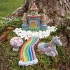 MindWare Paint Your Own Stone Unicorn Garden – Weather-Resistant Garden Rocks Paint Kit for Kids – Includes Paint, Brushes and Instructions – Ages 8 and Up