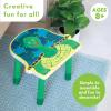 MindWare Paint Your Own Turtle Wooden Stool, DIY Art Furniture Craft Kit with Paint Brushes and Easy Assembly Parts, Paintable Kids Stool for Creative Playroom Decor, Kids Age 5+