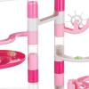 MindWare Pink Sparkle Marble Run Set – 103-Piece Marble Maze Building Toy for Kids, STEM Engineering Playset Ages 4 and Up
