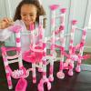 MindWare Pink Sparkle Marble Run Set – 103-Piece Marble Maze Building Toy for Kids, STEM Engineering Playset Ages 4 and Up