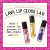 MindWare Science Academy Lava Lip Gloss Lab – 33 Piece Lip Gloss Making Kit – Make 3 DIY Lip Glosses