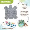 MindWare Turtle Stepping Stone Kit: Paint Your Own Stepping Stones for Kids Craft Kit Includes Paint, Brushes and Instructions