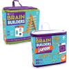 MindWare KEVA Brain Builders Set of 2: Original KEVA Brain Builders and KEVA Brain Builders Junior – Great Addition to STEM Building Toys and Classroom Games – 40 Planks & 70 Puzzles Total