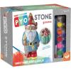 MindWare Paint Your Own Garden Stone Decor: Gnome – Includes Weather-Resistant Paint, Art Supplies, Rock and Paintbrush