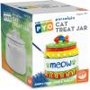 MindWare Paint Your Own (PYO) Cat Treat Jar Craft Kit for Kids – Includes Porcelain Treat Jar, Paint, Brushes and Instructions