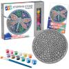 MindWare Paint Your Own Stepping Stone: Dragonfly – Paint Your Own Stepping Stones for Kids Craft Kit Includes Paint, Brushes and Instructions