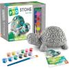 MindWare Paint Your Own Stone Bunny Rabbit – Mosaic Stepping Stone Craft Kit for Kids Includes Paint and Brush, Made of Weather Resistant Cement(Box Turtle)