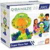 MindWare Q-BA-Maze 2.0 Rally Racing Set, Modular Marble Run Building Kit with Cubes, Rails, Launcher and Marbles, STEM Construction Toy for Problem Solving and Speed Play, Kids Ages 6+