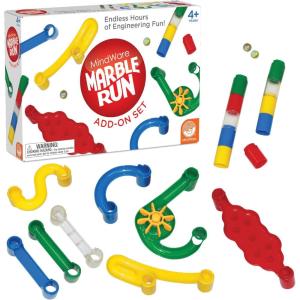 MindWare Marble Run Regular Add-On Set – Expansion Pack for Marble Run Building Toy, 50 Durable Interlocking Pieces, Ages 4 and Up