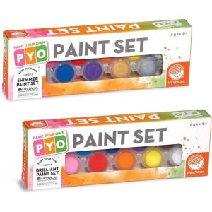 MindWare Paint Your Own Porcelain paints kit: Brilliant colors and Shimmer colors