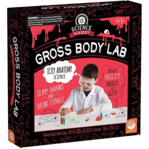 MindWare Science Academy Gross Body Lab – Gross Science Kit For Kids With 5+ Anatomy Projects Like Squishy Human Body Slime – Gift For 8 Year Olds and Up