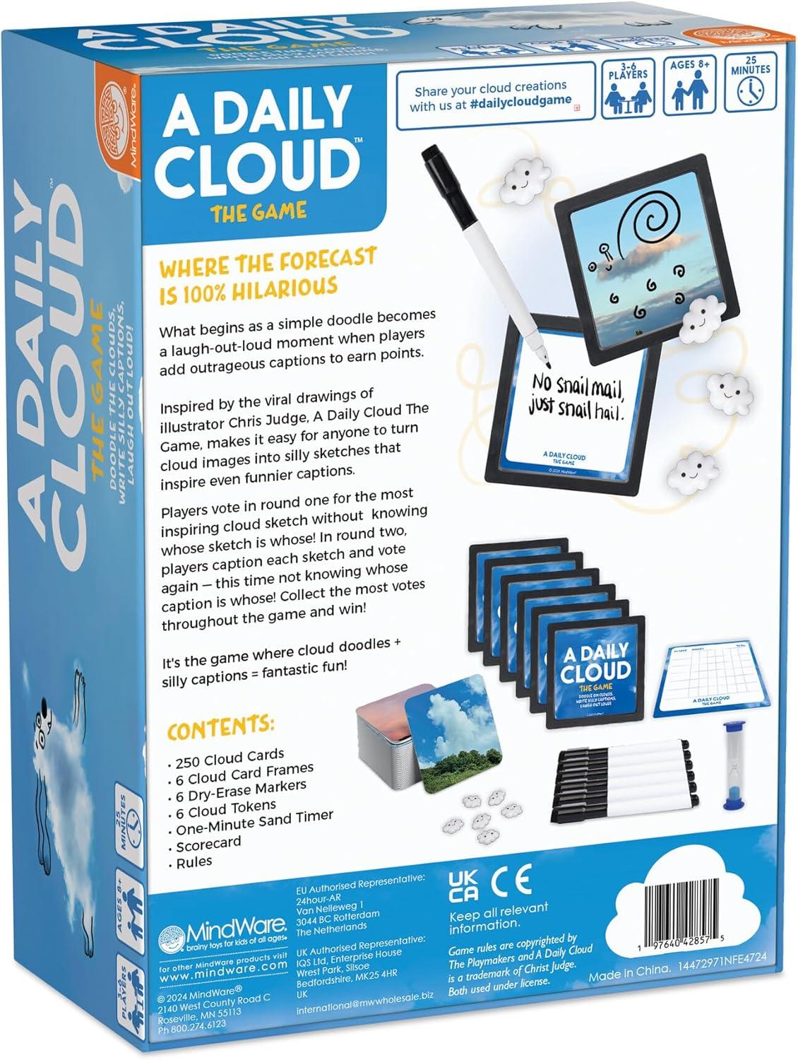 imageMindWare A Daily Cloud Family Game Fun Drawing ampamp Caption Card Game for Kids Teens ampamp Adults Family Game Night Boosts Creativity ampamp Storytelling Ages 8 36 Players 25Minute Gameplay