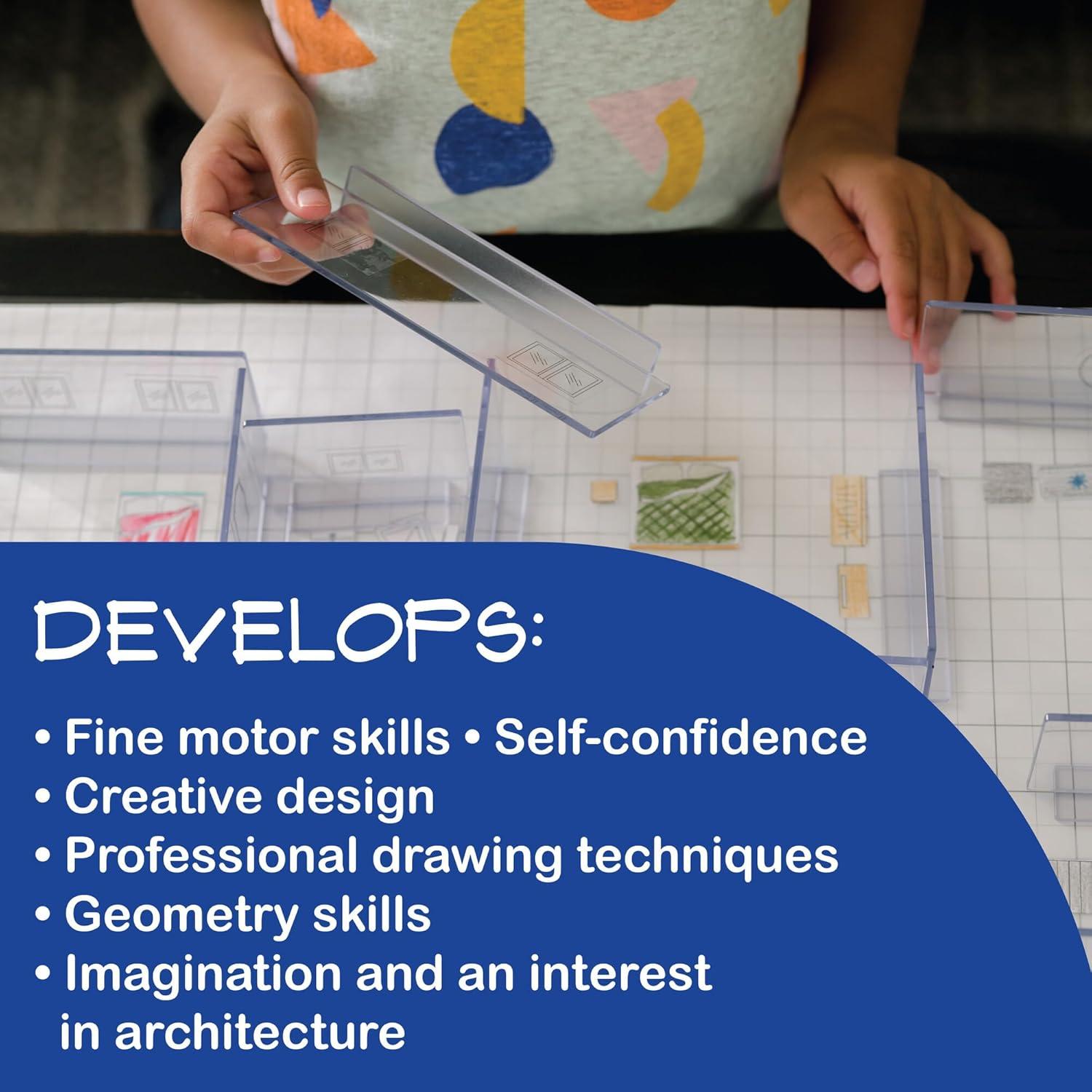 imageMindWare Artchitect Home Model Building for Kids 3D Architectural Design Kit for Kids Ages 8 and Up Learn The Basics of Architecture As You Design Start to Finish