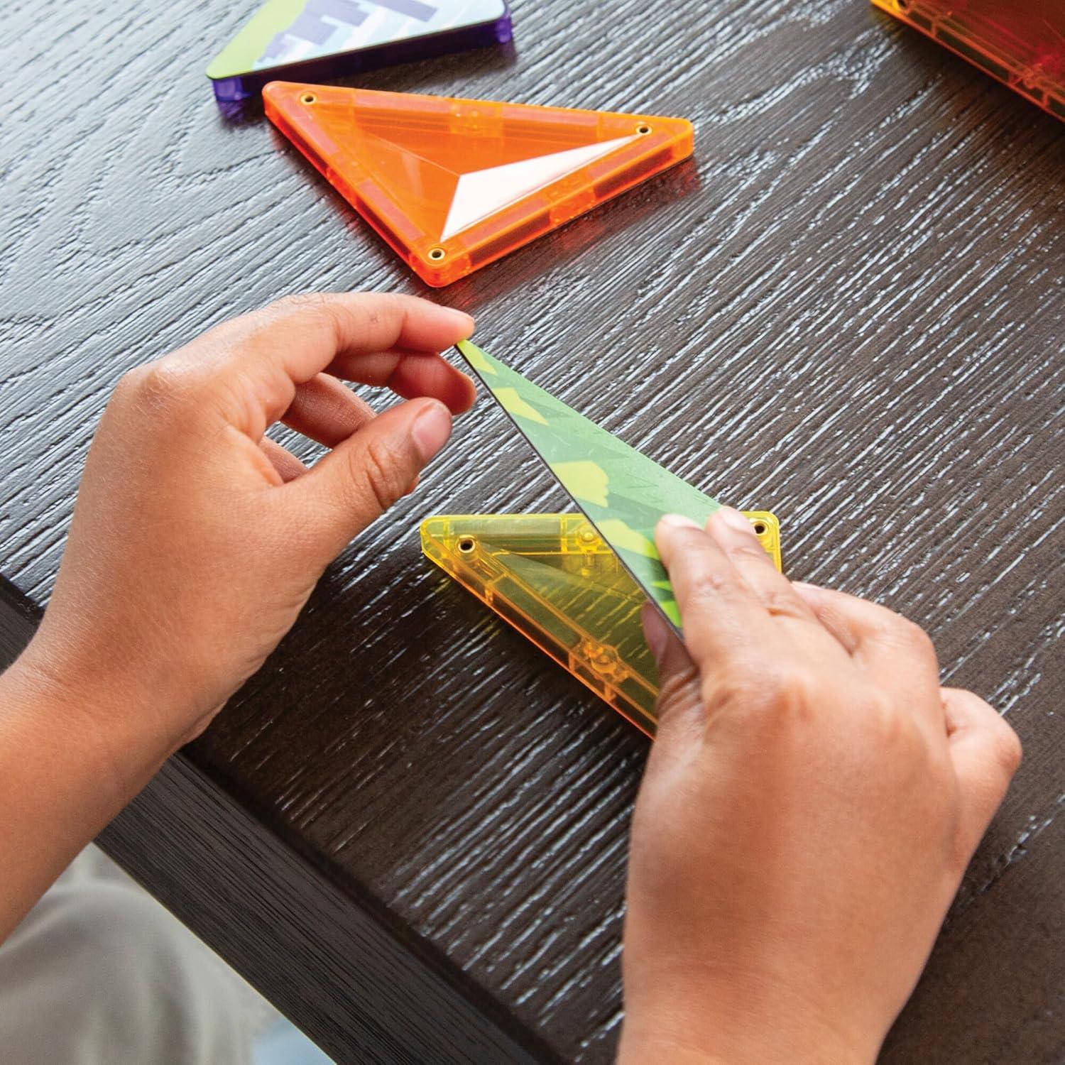 imageMindWare Flip Formers Roads Transform Your Existing Magnetic Building Tiles with These Foil Tile Toppers