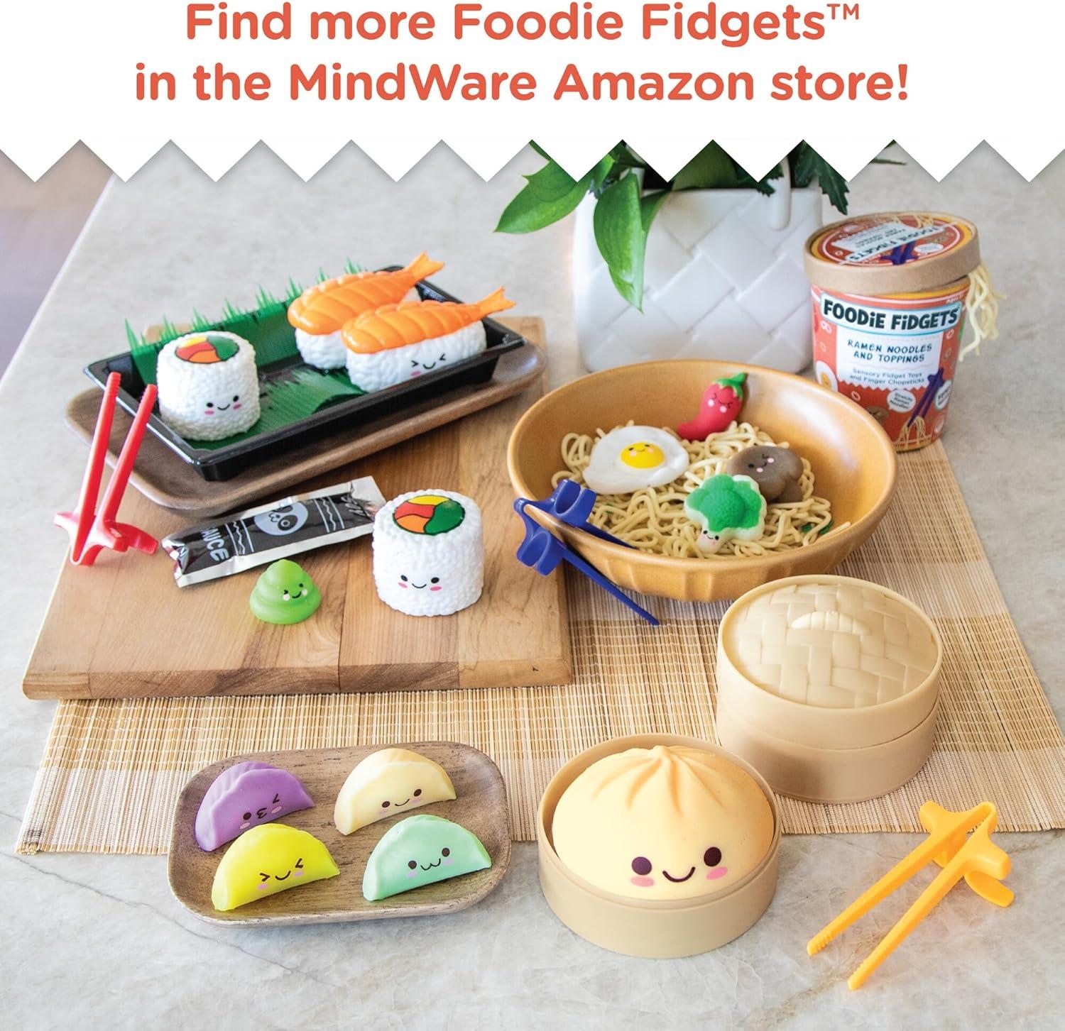 imageMindWare Foodie Fidgets Squishy Bao Bun and Dumplings Fidget Toys