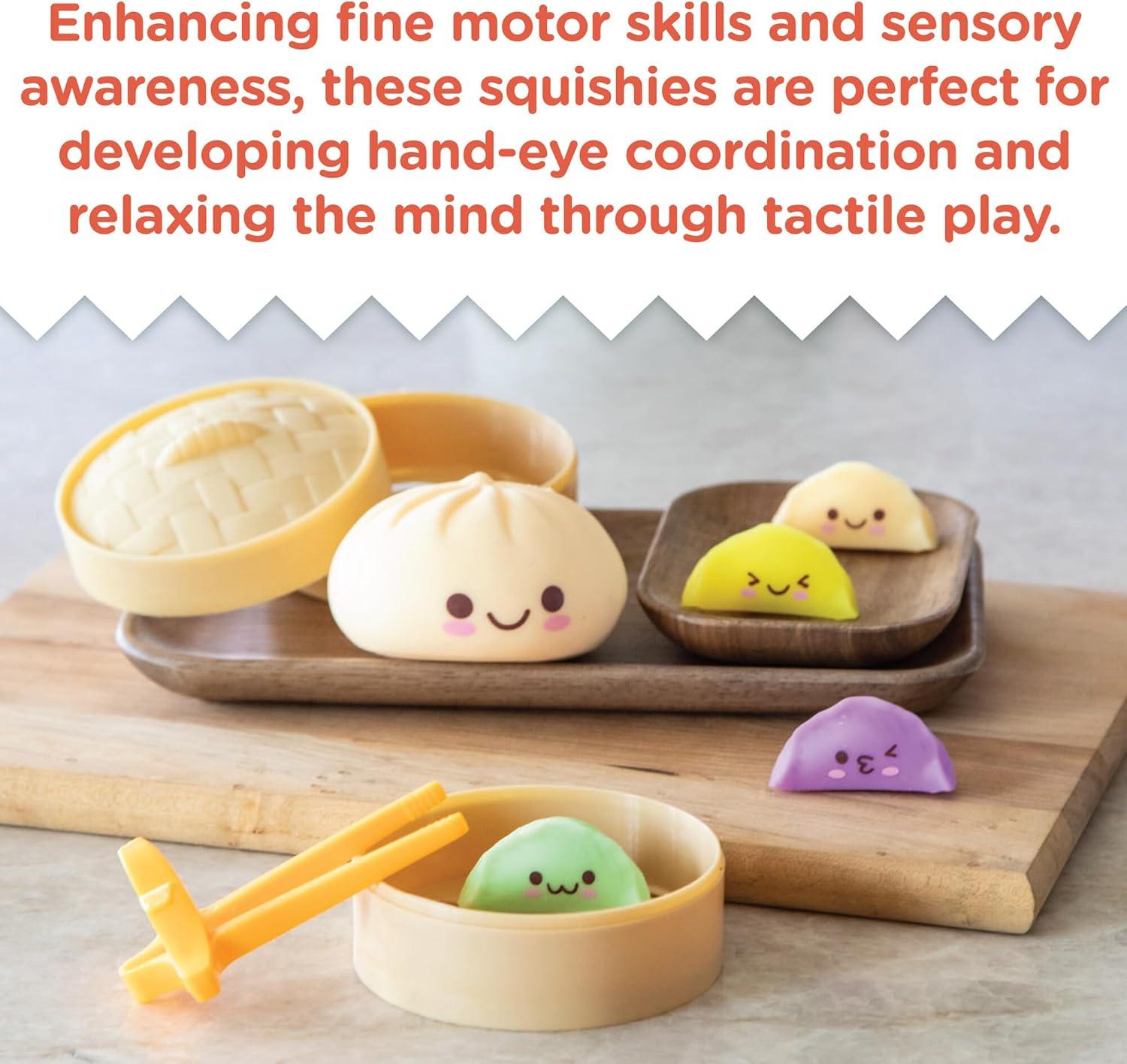 imageMindWare Foodie Fidgets Squishy Bao Bun and Dumplings Fidget Toys