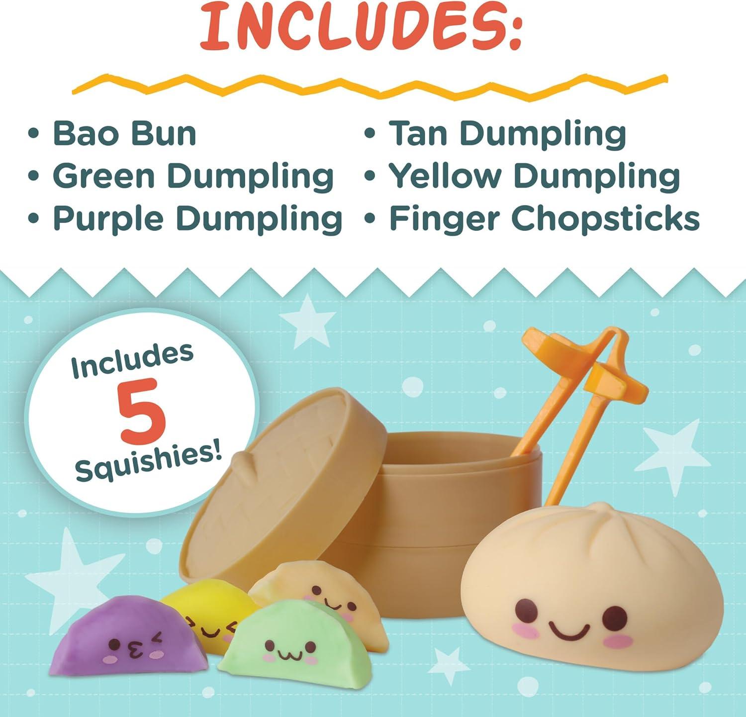 imageMindWare Foodie Fidgets Squishy Bao Bun and Dumplings Fidget Toys
