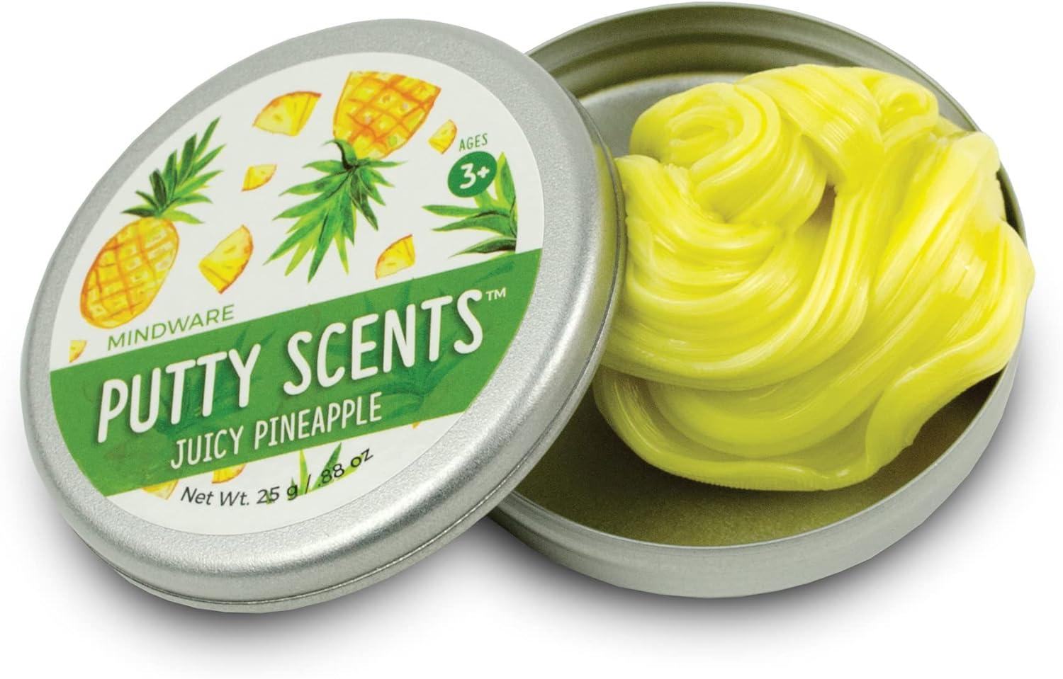 imageMindWare Putty Scents Series 1 Variety Pack Scented Sensory Putty with Stretch and Smash Texture Bulk 36 Tin Assortment for Kids Ages 3 Classroom Rewards and Party Favor Gifts