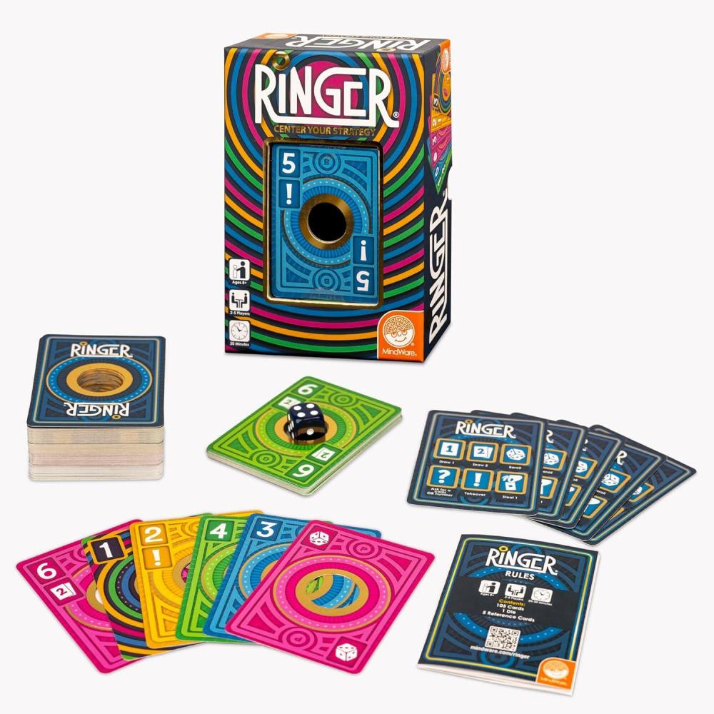 imageMindWare Ringer Family Card Game Portable Card Game for Travel ampamp Game Night Easy to Learn Fun to Play