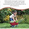 MindWare Oh So Fun! Wheelbarrow Garden Tool for Kids Ages 3 and Up – Red