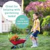 MindWare Oh So Fun! Wheelbarrow Garden Tool for Kids Ages 3 and Up – Red